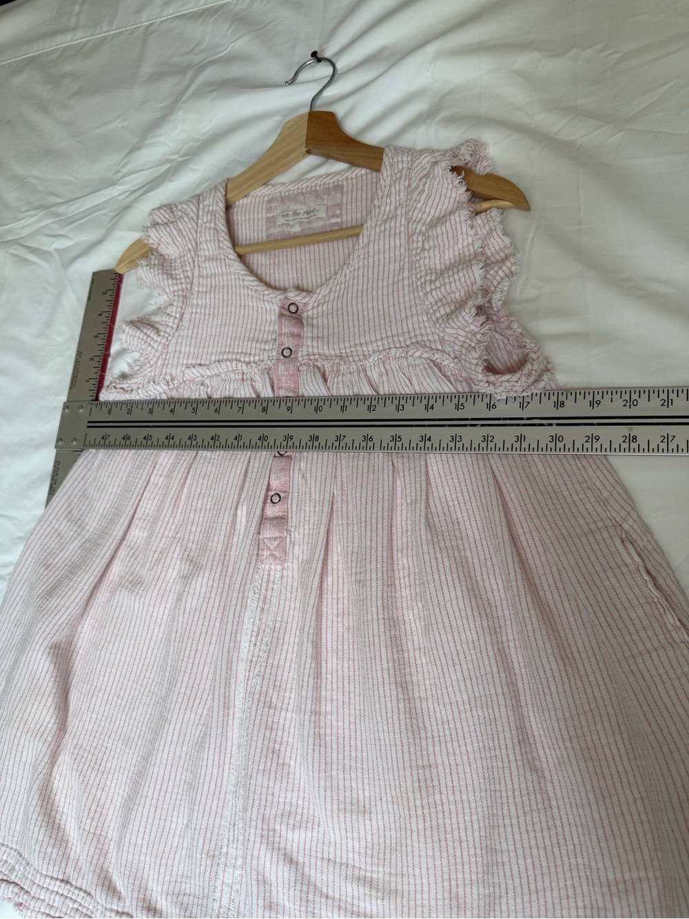 We The Free Soft Pink Striped Sleeveless Pajama Dress - Picture 6 of 6